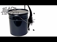 cubeta durável do metal da anti oxidação da cubeta da pintura do metal 10L 5 galões com tira da espuma