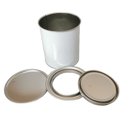 comprar Pintura Tin Cans do carro cubeta redonda da pintura do metal de 4 litros com tampa online manufacture