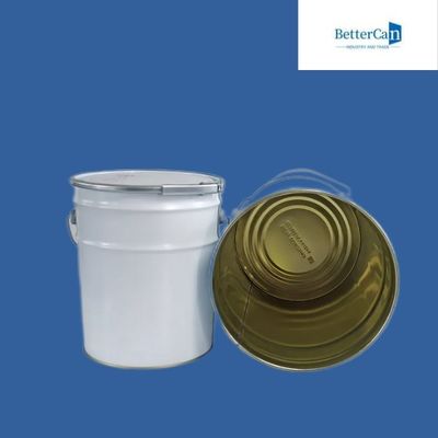 comprar ISO9001 5 galões de barril de lata Carro Barril de metal pintado de 20 litros Balde branco online manufacture