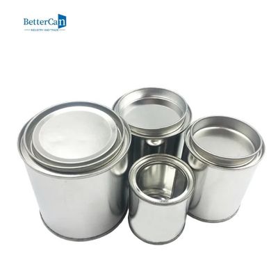 comprar Lata vazia da pintura do metal do tamanho da pinta de 1/2 com tampa, recipientes de armazenamento da pintura para a pintura restante online manufacture
