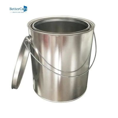 qualidade  Round Car Paint Tin 5L Metal Can With Lever Lock Ring Lid ISO9001 fábrica
