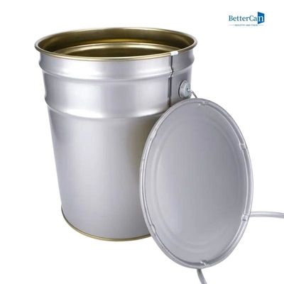 comprar O metal que decora a pintura pode arredondar cinco cubetas do galão com tampas online manufacture