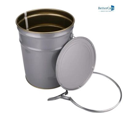comprar Cubeta interna do folha de Flandres do ouro, cubeta branca sustentável da cubeta de 5 galões online manufacture