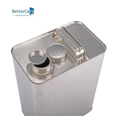 comprar estilo de 4L F que decora a lata da pintura   Latas de prata vazias da pintura com parte superior do parafuso online manufacture