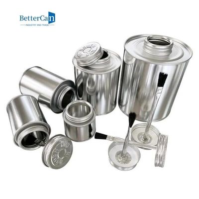 qualidade  Cylindrical Industrial Paint Tins Logo Debossed Glue Packaging Empty 250ml Paint Can fábrica