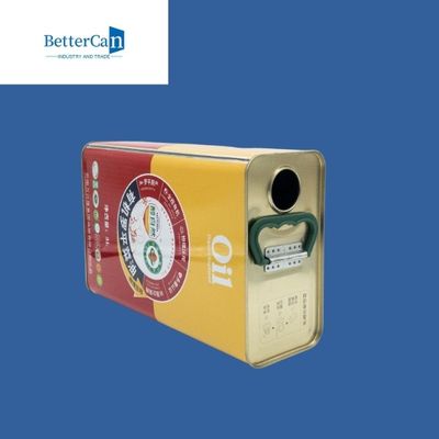 comprar Lata retangular do óleo de palma de 1 galão de Olive Oil Tin Can Customized do metal quadrado online manufacture