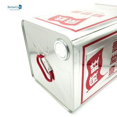 comprar tração de Tin Can With Plastic Ring do óleo de palma da categoria de 10L Olive Oil Tin Can Food online manufacture