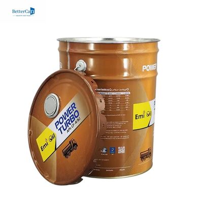 comprar Impressão de latas de estanho cônicas de 15 litros com tampa de embalagem de flores de 18 litros online manufacture