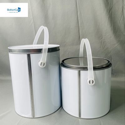 comprar 1 galão de tinta redonda recipiente de lata de metal de 3,75 litros Dimensões personalizáveis online manufacture