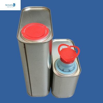 Latas customizáveis da pintura de 500ml 1L, Tin Cans retangular vazio
