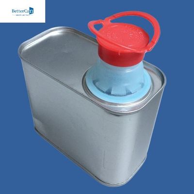 Latas customizáveis da pintura de 500ml 1L, Tin Cans retangular vazio