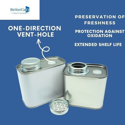 150g-500g café Bean Tin   Quadrado Tin Containers Manufacturers