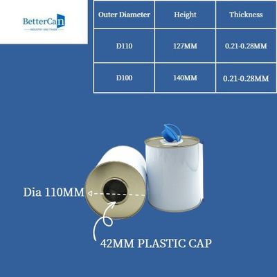 O óleo de motor Tin Can Round Shape With do metal 4L personalizou o punho