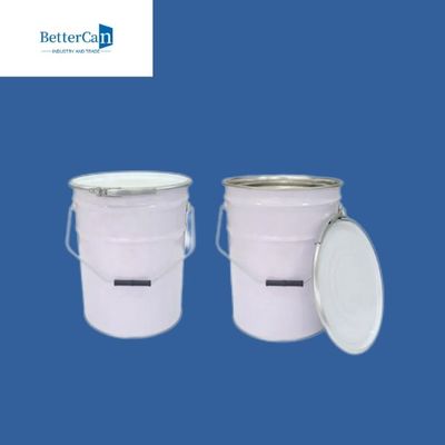 Cubeta de aço branca de 5 galões, reciclando latas velhas da pintura para embalar Marine Coating
