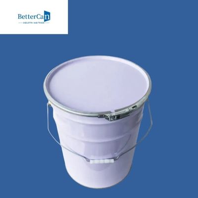 cilindro livre da cubeta de 5 galões do balde BPA da cubeta da pintura do metal 16L com tampa