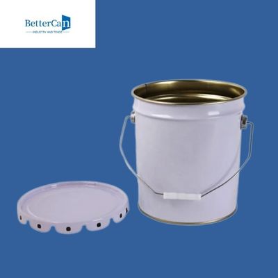 Cubeta de aço branca de 5 galões, reciclando latas velhas da pintura para embalar Marine Coating