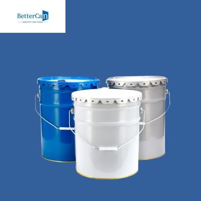 Cubeta de aço branca de 5 galões, reciclando latas velhas da pintura para embalar Marine Coating