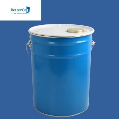 Balde vazio 20L da pintura do metal cubeta branca da pintura de 5 galões com altura ajustável