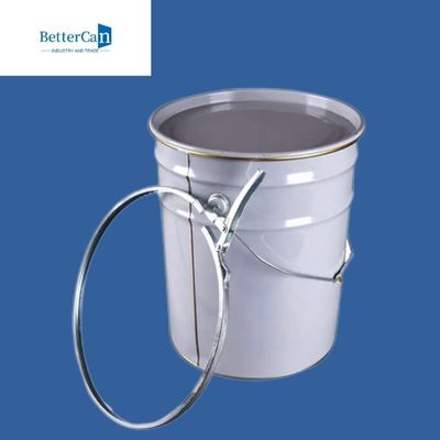 Latas Unlined da pintura do metal, cubetas da pintura de 5 galões com tampas