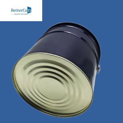 Cubeta azul da pintura do metal de 5 galões, metal redondo Pail With Handle