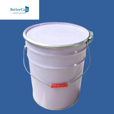 Cubeta da pintura do metal ISO9001 aço Pail For Oil Packaging de 3,5 galões