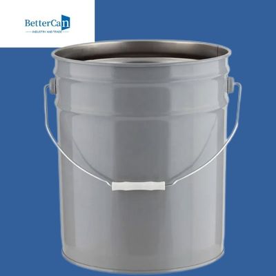 Latas Unlined da pintura do metal, cubetas da pintura de 5 galões com tampas