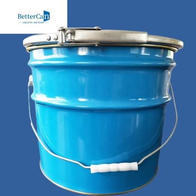 Balde de pouco peso da pintura do metal cubeta de aço inoxidável de 5 galões com tampa