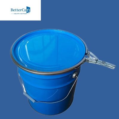 A lata da pintura de exterior do metal, esvazia o aço Pail With Lid de 5 galões