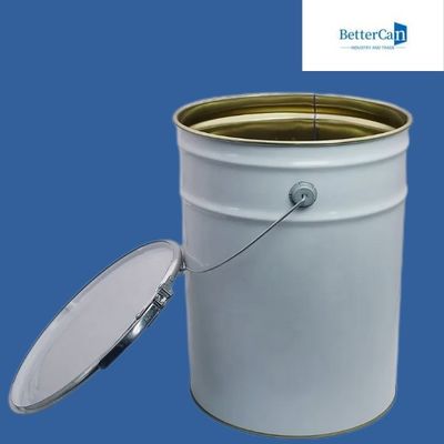 balde da pintura do metal do círculo 20l cilindro de metal de 5 galões, com tampão de parafuso