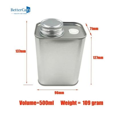 os cartuchos do chá do metal 200g esvaziam 8 onças Tin Containers 116x60x100mm com válvula