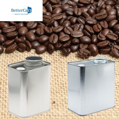os cartuchos do chá do metal 200g esvaziam 8 onças Tin Containers 116x60x100mm com válvula
