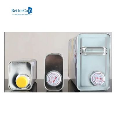 36Oz quadrado Tin Oil Can lata feita sob encomenda vazia do óleo do freio de 1 litro