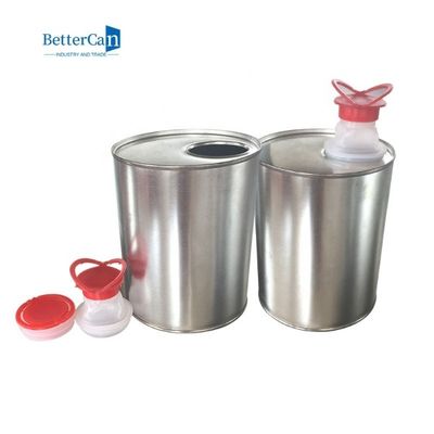 Óleo de motor ISO9001 feito sob encomenda Tin Empty Square Paint Cans 1 litro