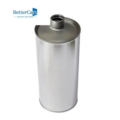 metal quadrado Tin Containers L105*W60*H180 do selo 1L liso com tampa do parafuso