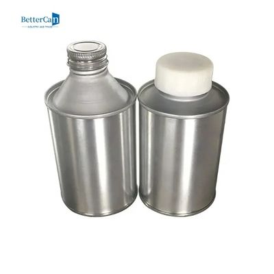 Metal redondo Tin Container With Metal Cover da lata 200ml 500ml do óleo de motor