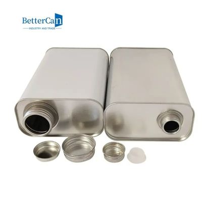 1 Gal Engine Oil Tin latas de empacotamento de 1 metal do litro com a tampa plástica do parafuso de bujão