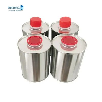 1 Gal Engine Oil Tin latas de empacotamento de 1 metal do litro com a tampa plástica do parafuso de bujão