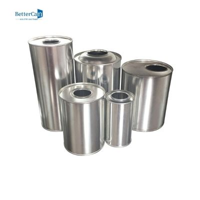 Metal redondo Tin Can Cylinder Shaped D84*H210mm de 1 litro com tampa