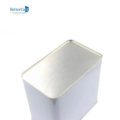 Recipiente retangular do metal da lata 4L 2L da pintura do carro ISO9001 com o recipiente de empacotamento do tampão do bico