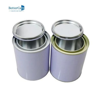 A pintura Tin Cans Round Empty Quart de 1 litro enlata para o revestimento solvente
