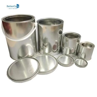 Esvazie latas de 1 pintura do metal do galão pintam frascos com tampa/metal Carry Handle