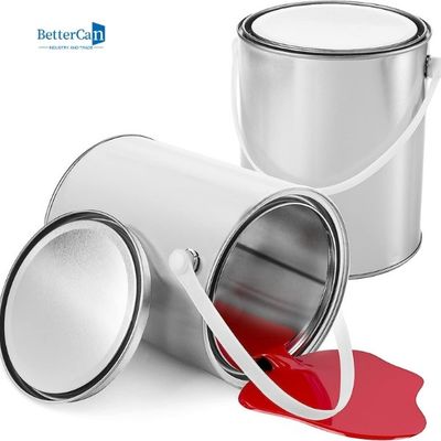 Em volta 5 do galão vazio Tin Buckets Bulk do recipiente 1,3 da pintura da indústria das latas da pintura do litro