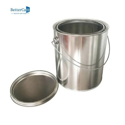 Esvazie latas de 1 pintura do metal do galão pintam frascos com tampa/metal Carry Handle