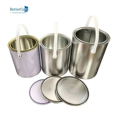 Reciclando latas vazias da pintura, pinte Tin Cans With Lever Lid pequeno