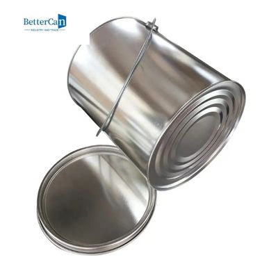 Pintura redonda Tin Cans Container   latas vazias da pintura do galão do metal 4L