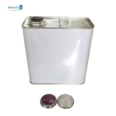 Pintura vazia Tin For Thinner Chemical do quadrado de Tin Can 2L do quadrado do tampão da pressão