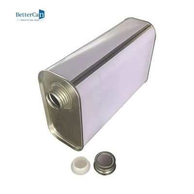 A pintura vazia feita sob encomenda do quarto enlata ISO retangular 9001 de Tin Can With Screw Cap