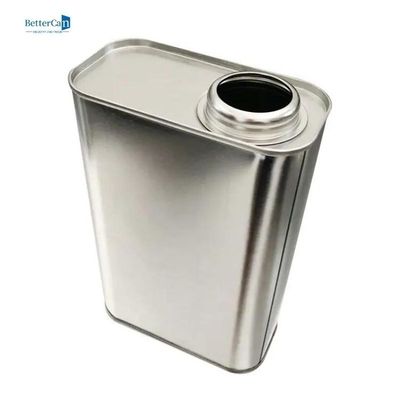 A pintura vazia feita sob encomenda do quarto enlata ISO retangular 9001 de Tin Can With Screw Cap