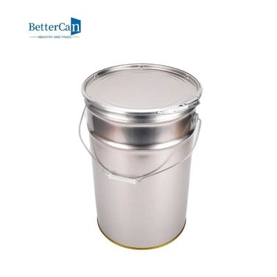 a telha da cola Epoxy 25L reboca o vedador cubeta da pintura de 5 galões vazia com punho do metal