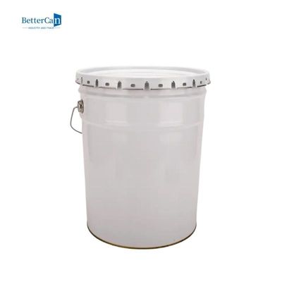 Cubetas brancas abertas imprimindo redondas feitas sob encomenda da pintura do cilindro de óleo 16L 18L